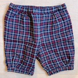 Janie and Jack Layette winter dress tartan shorts